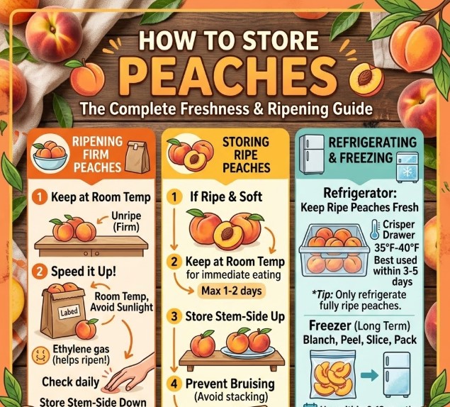 How to Store Peaches