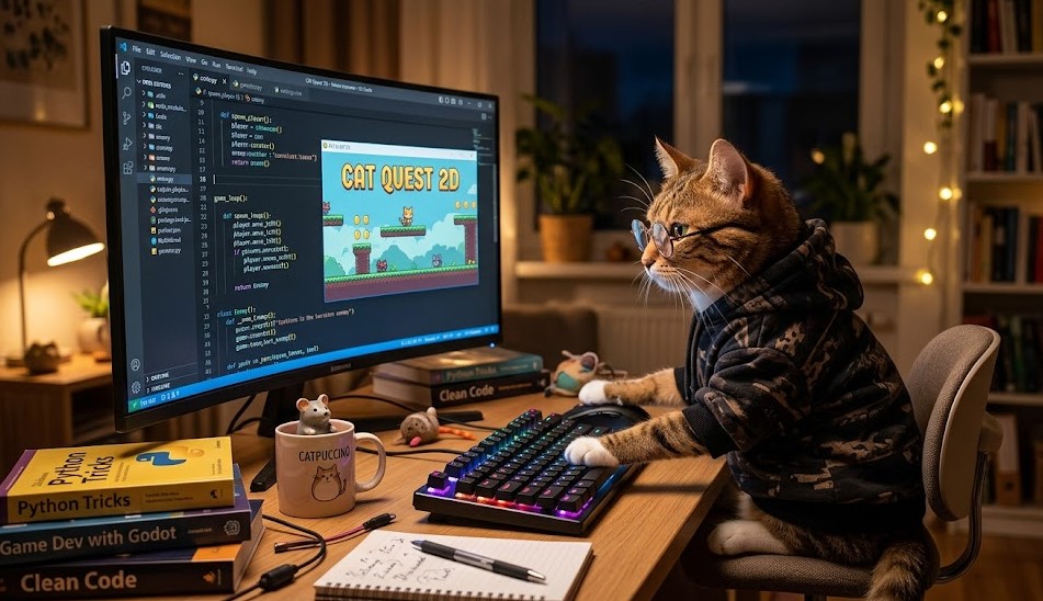 cat coding game