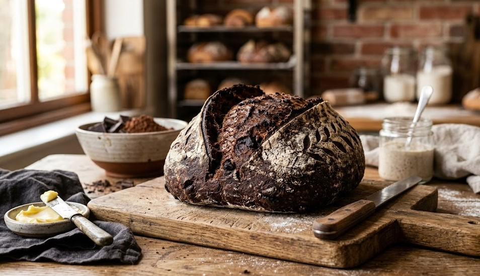 chocolate sourdough bread
